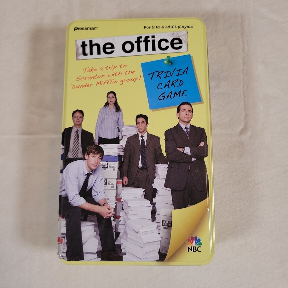 The Office Trivia Card Game 2009 Edition Tin Pressman #4125 Complete TV Show